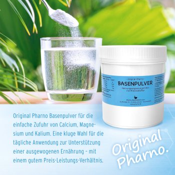 Basenpulver 1000 g Etikett